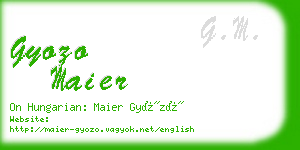 gyozo maier business card